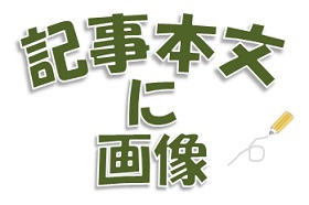 本文に画像を入れる