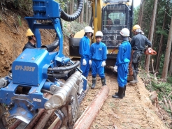 間伐　作業見学（樫西地内）