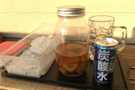 自家製ジンジャエールです。