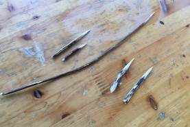 黒文字の爪楊枝とマシュマロピック