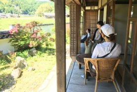 たっぷりの陽射しを眺めながらくつろぐ